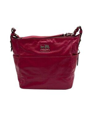 Coach Fuchsia Madison Leather Maggie Shoulder Bag-14118